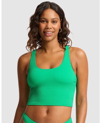 Seafolly - Sea Dive Action Back Tank Bikini Top - Bikini Set (Jade) Sea Dive Action Back Tank Bikini Top