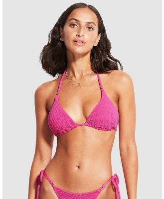 Seafolly - Sea Dive Slide Tri - Bikini Set (Fuchsia Rose) Sea Dive Slide Tri