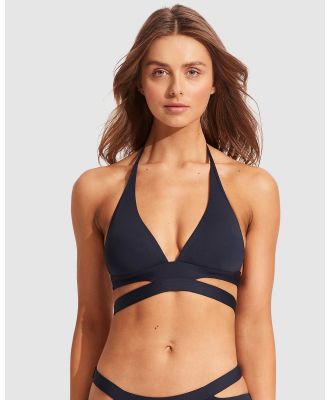 Seafolly - Seafolly Collective Halter Bra - Bikini Set (True Navy) Seafolly Collective Halter Bra