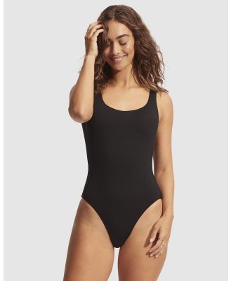Seafolly - Seafolly Collective Tank One Piece - Bikini Set (Black) Seafolly Collective Tank One Piece