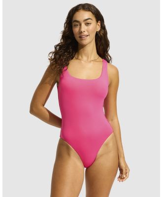 Seafolly - Seafolly Collective Tank One Piece - One-Piece / Swimsuit (Hot Pink) Seafolly Collective Tank One Piece