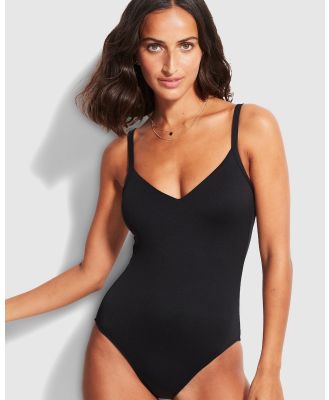 Seafolly - Sweetheart Maillot - One-Piece / Swimsuit (Black) Sweetheart Maillot
