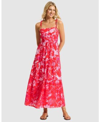Seafolly - Tiered Maxi Dress - Dresses (Chilli Red) Tiered Maxi Dress
