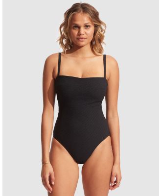 Seafolly - Willow DD One Piece - One-Piece / Swimsuit (Black) Willow DD One Piece