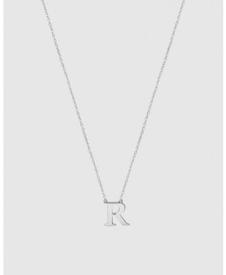 Secret Sisterhood - Initial R Letter Necklace - Jewellery (Silver) Initial R Letter Necklace