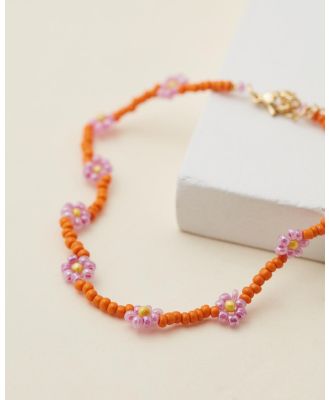 Senso - Daisy Chain Anklet - Jewellery (Orange) Daisy Chain Anklet