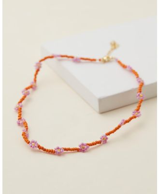 Senso - Daisy Chain Choker - Jewellery (Orange) Daisy Chain Choker