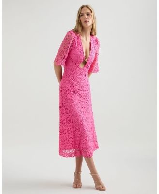 Seven Wonders - Arizona Midi Dress - Printed Dresses (Pink Floral) Arizona Midi Dress