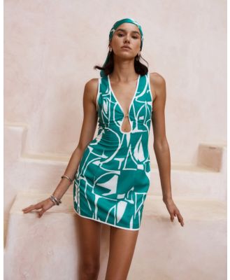 Seven Wonders - Giani Mini Dress - Printed Dresses (Green) Giani Mini Dress