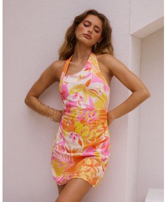 Seven Wonders - Venus Halter Dress - Dresses (Pink/Orange) Venus Halter Dress