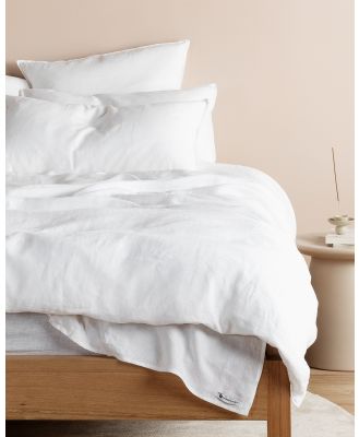 Sheet Society - Eve Linen Quilt Cover Set - Home (White) Eve Linen Quilt Cover Set