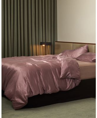 Sheet Society - Fleur Silk Quilt Cover - Home (Pink) Fleur Silk Quilt Cover