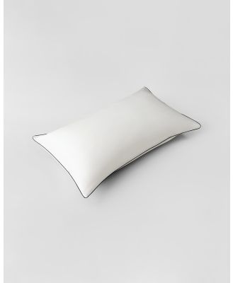 Sheridan - Lanham Piped Standard Pillowcase   Single - Home (Snow) Lanham Piped Standard Pillowcase - Single