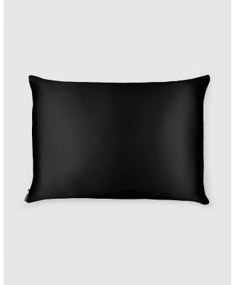 Shhh Silk - Silk Pillowcase   Queen Size - Sleep (Black) Silk Pillowcase - Queen Size