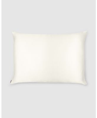 Shhh Silk - Silk Pillowcase   Queen Size - Sleep (White) Silk Pillowcase - Queen Size