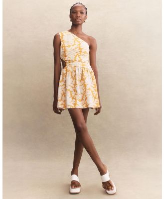 Shona Joy - Dulce Asymmetrical Cut Out Mini Dress - Dresses (Canary & Ivory) Dulce Asymmetrical Cut Out Mini Dress