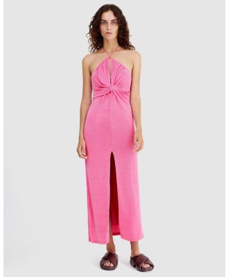 Significant Other - Millie Halter Dress - Dresses (Pop Pink) Millie Halter Dress