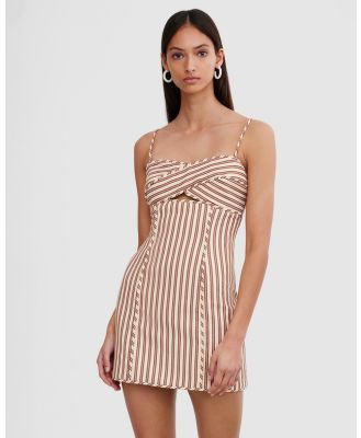 Significant Other - Vaila Dress - Dresses (Mushroom Stripe) Vaila Dress