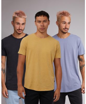 Silent Theory - Acid Tail Tee 3 Pack - T-Shirts & Singlets (Washed Black, Lilac & Mustard) Acid Tail Tee 3-Pack