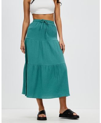 Silent Theory - Mahlia Maxi Skirt - Skirts (Green) Mahlia Maxi Skirt