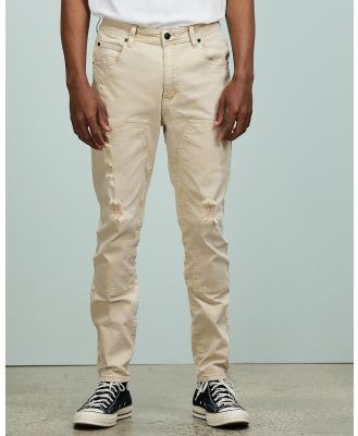Silent Theory - Soho Worker Jean - Tapered (TRASHED OATMEAL) Soho Worker Jean