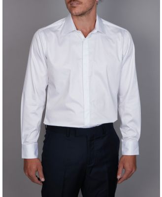 Simon Carter - Cotton Sateen Shirt - Shirts & Polos (WHITE) Cotton Sateen Shirt