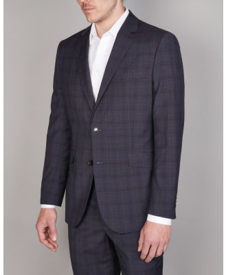 Simon Carter - Navy Check Grant Suit Jacket - Suits & Blazers (NAVY) Navy Check Grant Suit Jacket