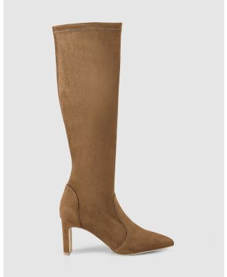 Siren - Bradley Tall Boots - Knee-High Boots (Coffee Stretch Micro) Bradley Tall Boots