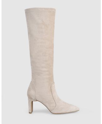 Siren - Bradley Tall Boots - Knee-High Boots (Stone Stretch Microsuede) Bradley Tall Boots