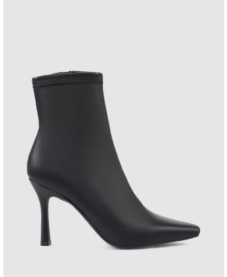 Siren - Dillon Stretch Ankle Boots - Boots (Black Stretch Leather) Dillon Stretch Ankle Boots