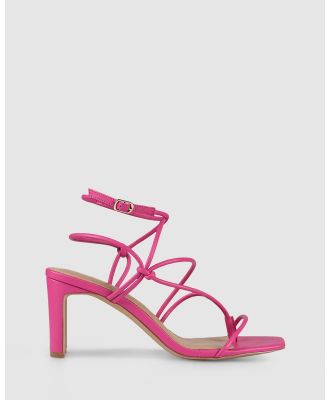 Siren - Kilby Block Heel Sandals - Sandals (Hot Pink Leather) Kilby Block Heel Sandals