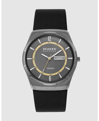 Skagen - Melbye Black Analogue Watch - Watches (Grey) Melbye Black Analogue Watch