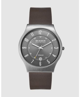 Skagen - Sundby Brown Analogue Watch - Watches (Silver) Sundby Brown Analogue Watch