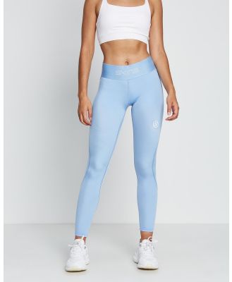 SKINS - Series 1 7 8 Long Tights - Compression Bottoms (Sky Blue) Series-1 7-8 Long Tights