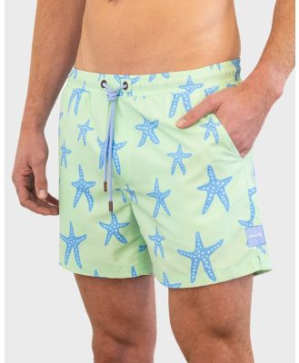 Skwosh - Star Fishy 5 Swim Shorts - Shorts (Mint Green) Star Fishy 5 Swim Shorts