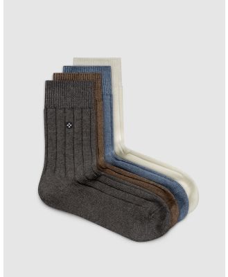 Sockdaily - Drift 4 Pack Quarter Socks - Accessories (Multi) Drift 4 Pack Quarter Socks