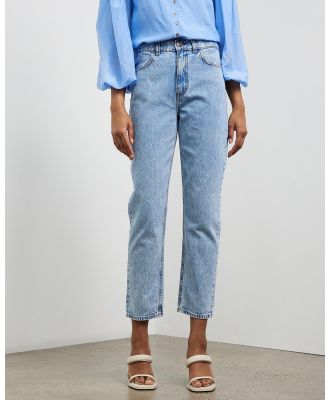 Sofia Irina - Crop Denim Pants - Crop (Light Blue) Crop Denim Pants