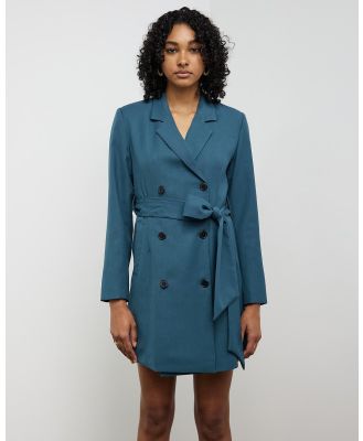 Sofia Irina - Double Breasted Blazer Dress - Dresses (Jade) Double Breasted Blazer Dress