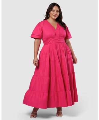 Something 4 Olivia - Abby Linen Maxi Dress - Dresses (Pink) Abby Linen Maxi Dress