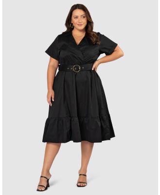 Something 4 Olivia - Aura Midi Shirt Dress - Dresses (black) Aura Midi Shirt Dress