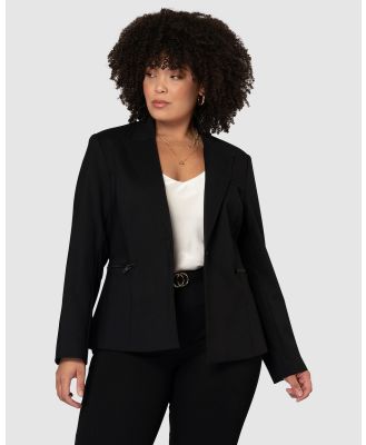 Something 4 Olivia - Bianca Zip Blazer - Blazers (Black) Bianca Zip Blazer