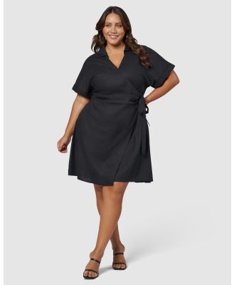 Something 4 Olivia - Kensley Mini Shirt Dress - Dresses (Black) Kensley Mini Shirt Dress