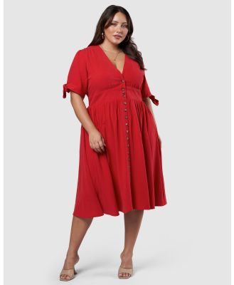 Something 4 Olivia - Senna Midi Dress - Dresses (Red) Senna Midi Dress