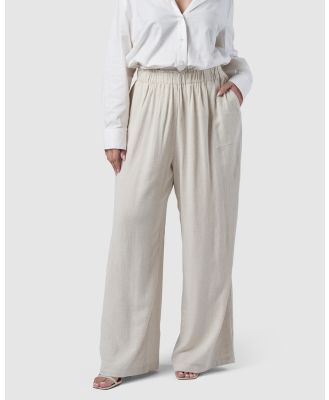Something 4 Olivia - Sunday Linen Pants - Pants (Neutrals) Sunday Linen Pants