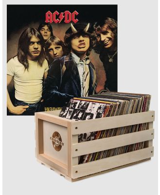 Sony Music - Crosley Record Storage Crate AC DC Highway To Hell Vinyl Album Bundle - Home (N/A) Crosley Record Storage Crate AC-DC Highway To Hell Vinyl Album Bundle