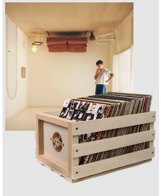 Sony Music - Crosley Record Storage Crate & Harry Styles Harry's House Vinyl Album Bundle - Home (N/A) Crosley Record Storage Crate & Harry Styles Harry's House Vinyl Album Bundle