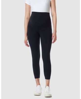 Soon Maternity - Active Overbelly Side Pocket 7 8 Leggings - 7/8 Tights (BLACK) Active Overbelly Side Pocket 7-8 Leggings