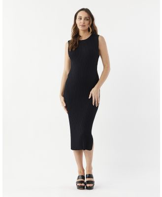 Soon Maternity - Crepe Feeding Tank Dress - Bodycon Dresses (BLACK) Crepe Feeding Tank Dress