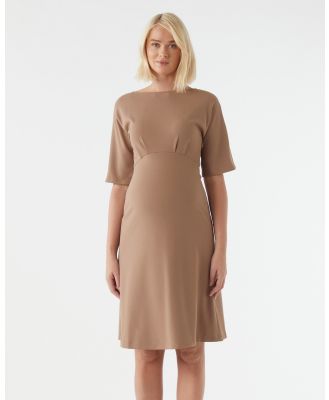 Soon Maternity - Love Flare Midi Dress - Dresses (MOCHA) Love Flare Midi Dress