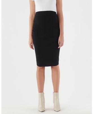Soon Maternity - The Knit Midi Skirt - Pencil skirts (Black) The Knit Midi Skirt